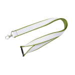 Lanyard a doppio strato custom made con chiusura di sicurezza prodotto nell’UE color verde oliva