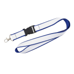 Lanyard a doppio strato a colori custom made prodotto in Europa color blu