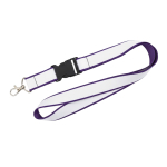 Lanyard a doppio strato a colori custom made prodotto in Europa color viola