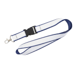 Lanyard a doppio strato a colori custom made prodotto in Europa color blu petrolio