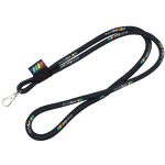 Lanyard tubolare stampato a colori custom made prodotto in Europa color bianco