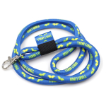 Lanyard tubolare stampato a colori custom made prodotto in Europa color bianco