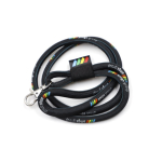 Lanyard tubolare stampato a colori custom made prodotto in Europa color bianco