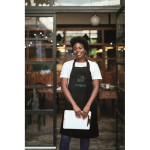 Grembiule lungo regolabile in policotone 240 g/m² color nero vista ambiente principale