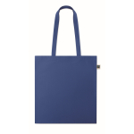 Shopper con manici lunghi in cotone colorato 180 g/m² Fairtrade color blu reale