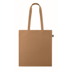 Shopper con manici lunghi in cotone colorato 180 g/m² Fairtrade color avorio