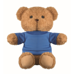 Orsetto di peluche con maglietta da personalizzare color blu seconda vista