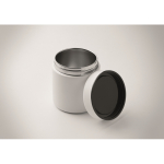 Vasetto termico in acciaio inox a doppia parete con coperchio 500 ml color bianco quarta vista fotografica