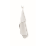 Asciugamano in microfibra con fascia elastica 30x50 cm color bianco