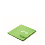 Asciugamano in microfibra leggero ad asciugatura rapida 50x100 cm color lime vista area di stampa