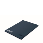 Asciugamano in microfibra ad asciugatura rapida 100x150 cm color blu vista area di stampa