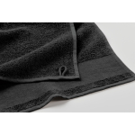 Asciugamano da bagno in spugna 100% cotone 380 g/m² 70x140 cm color nero quinta vista fotografica