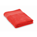 Asciugamano da bagno in spugna 100% cotone 380 g/m² 70x140 cm color rosso