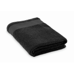 Asciugamano da bagno in spugna 100% cotone 380 g/m² 100x150 cm color nero