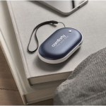 Scaldamani in alluminio con 3 livelli di calore 5.000mAh color blu vista ambiente principale