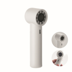 Ventilatore portatile a mano in plastica con 5 velocità color bianco