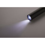 Torcia ricaricabile in alluminio riciclato da 110 lumen color nero quinta vista fotografica