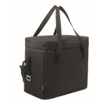 Borsa frigo 600D RPET con fodera isolante in PEVA 18 L color nero seconda vista