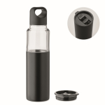 Borraccia 2 in 1 in acciaio inox con bicchiere a doppia parete 610 ml color nero