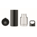Borraccia 2 in 1 in acciaio inox con bicchiere a doppia parete 610 ml color nero terza vista