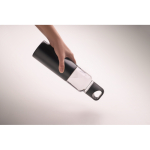 Borraccia 2 in 1 in acciaio inox con bicchiere a doppia parete 610 ml color nero settima vista fotografica