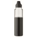 Borraccia 2 in 1 in acciaio inox con bicchiere a doppia parete 610 ml color nero nona vista