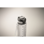 Borraccia in RPET antigoccia con cannuccia e tappo ribaltabile 700 ml color trasparente terza vista fotografica