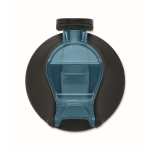 Borraccia in RPET antigoccia con cannuccia e tappo ribaltabile 700 ml color azzurro trasparente decima vista