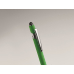 Penna in alluminio riciclato con finitura gommata inchiostro blu sesta vista fotografica
