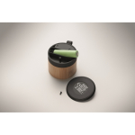 Altoparlante wireless con scocca in bambù e ABS 3W color legno ottava vista fotografica