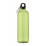 Borraccia traslucida in RPET con moschettone 750 ml color verde lime trasparente