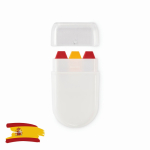 Stick di pittura per il corpo di diverse bandiere in custodia color rosso seconda vista