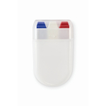 Stick di pittura per il corpo di diverse bandiere in custodia color blu reale