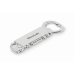 Apribottiglie in lega di zinco a forma di camion color argento opaco vista principale