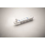 Organizzatore per cavi in silicone con dettaglio in bambù color bianco sesta vista fotografica