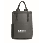 Zaino frigo RPET 600D idrorepellente 20 L color grigio scuro vista area di stampa