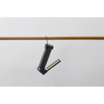 Lampada da lavoro in alluminio ricaricabile 1200 mAh girevole a 270° color nero ottava vista fotografica