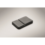 Specchietto compatto in PU con custodia pieghevole per borsa color nero quinta vista fotografica