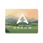 Magnete rettangolare laminato in PVC per marcatura aziendale color bianco vista principale