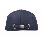 Cappello stile coppola in cotone con fibbia metallica 235 g/m² color blu