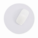 Tappetino mouse in poliestere antiscivolo 21 cm color bianco terza vista