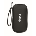 Borsa organizer tecnica in poliestere 600D con PU color nero quinta vista principale