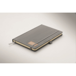 Taccuino con copertina in poliestere RPET e 192 pagine A5 color grigio sesta vista fotografica