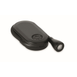 Luce da lettura LED ricaricabile in plastica con clip e 3 modalità color nero