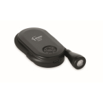 Luce da lettura LED ricaricabile in plastica con clip e 3 modalità color nero vista principale