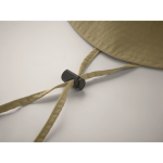 Cappello da pescatore pieghevole in nylon impermeabile UPF50+ color cachi settima vista fotografica