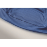 Berretto sportivo in poliestere traspirante e leggero color blu quarta vista fotografica