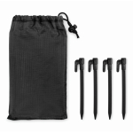 Stuoia da spiaggia leggera in poliestere 200x210cm color nero seconda vista