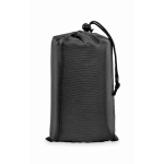 Stuoia da spiaggia leggera in poliestere 200x210cm color nero terza vista