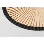 Ventaglio in legno tipo Schima Superba con 34 stecche color nero quinta vista fotografica